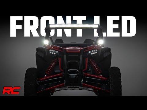 92037 LED Light - Front Mount - 40" Black Dual Row - White DRL - Honda Talon (19-21) Rough Country Canada