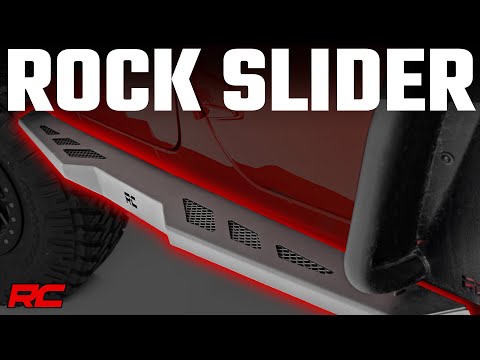 90800 Rock Sliders - Heavy Duty l 4-Door - Jeep Wrangler JK (07-18) Rough Country Canada