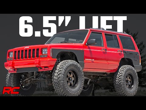 61822 6.5 Inch Lift Kit - Long Arm - NP242 - Jeep Cherokee XJ 4WD (84-01) Rough Country Canada