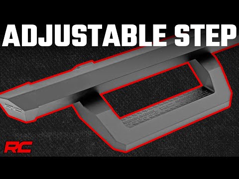 52001 SR2 Adjustable Aluminum Steps - Crew Cab - Ford F-150/F-150 Lightning/Super Duty (15-23) Rough Country Canada