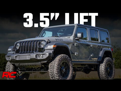 78130 3.5 Inch Lift Kit - C/A Drop - Diesel - Jeep Wrangler JL 4WD (20-23) Rough Country Canada