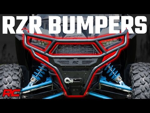 93118 Tubular Bumper - Rear w/ Receiver Hitch - Polaris RZR XP1000 Rough Country Canada