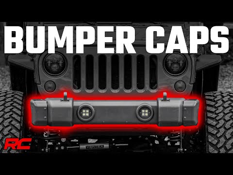 1047 Front Bumper Caps - Jeep Wrangler JK (2007-2018) Rough Country Canada