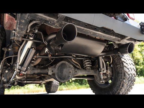 96002A Performance Exhaust - Dual Outlet - Jeep Wrangler JK (2007-2018) Rough Country Canada