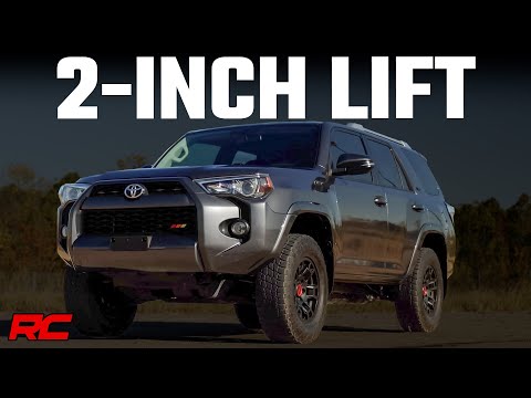 764RED 2 Inch Lift Kit - Red Spacers - Toyota 4Runner 4WD (2010-2023) Rough Country Canada