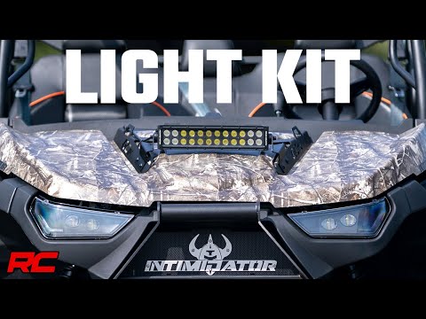 95009 12" LED Light Kit - Hood Mount - Dual Row - Intimidator GC1K/GC1K Crew (18-22) Rough Country Canada