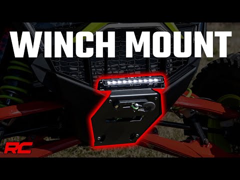 92064 LED Light - Winch Mount - RS6500S - 10" Black Slimline - Polaris RZR Pro R Rough Country Canada