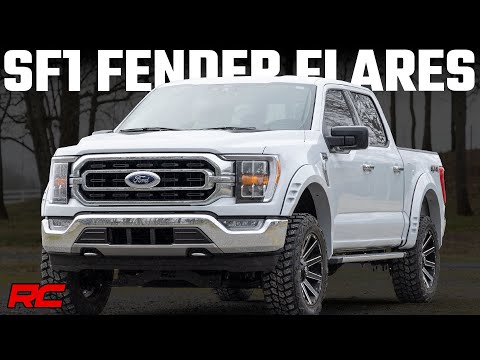 F-F320210-YZ SF1 Fender Flare - White - Ford F-150 2WD/4WD (2021-2023) Rough Country Canada
