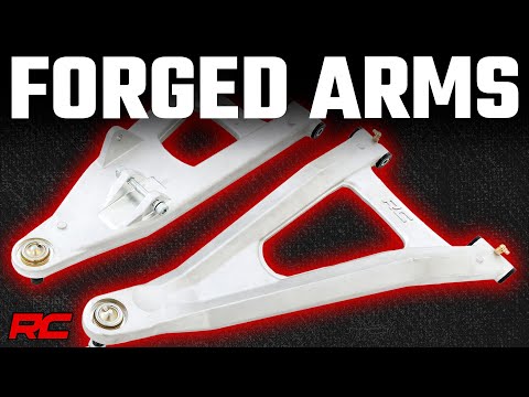 93155 Forged Alum High Clearance 2" Fwd Offset Control Arms w/Ball Joints - Polaris Ranger 1000XP Rough Country Canada