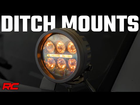 71082 LED Light Kit - Ditch Mount - 2" Black Pair - White DRL - Toyota Tacoma (16-23) Rough Country Canada