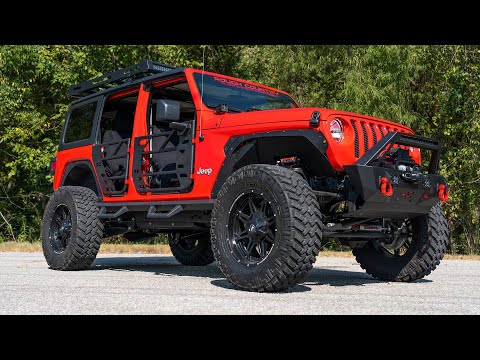 10618 RR Tubular Doors - Jeep Gladiator JT/Wrangler 4xe/Wrangler JL (18-23) Rough Country Canada