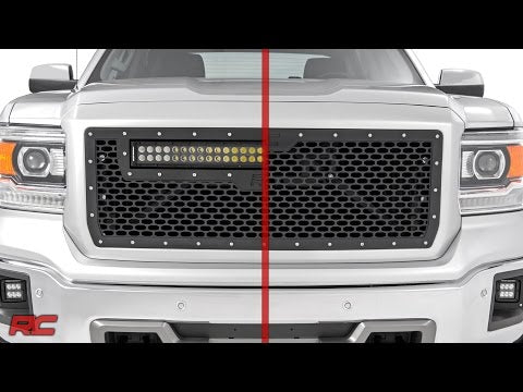 70188 Mesh Grille - GMC Sierra 1500 2WD/4WD (2014-2015) Rough Country Canada