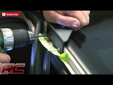 70516 LED Light Mount - Upper Windshield - 54" Curved - Ford Super Duty (99-16) Rough Country Canada