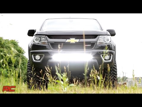 70536 LED Light Mount - Bumper - 30" - Chevy/GMC Canyon/Colorado (15-22) Rough Country Canada
