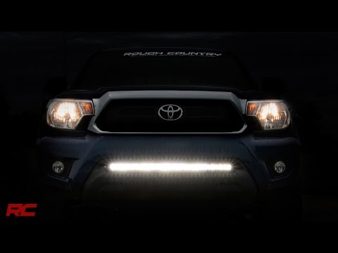70542 LED Light Mount - Lower Grill - 30" - Toyota Tacoma 2WD/4WD (05-15) Rough Country Canada