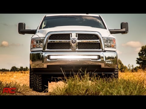 70569 LED Bumper Mount - 40" Curved - Ram 2500 4WD (2010-2018) Rough Country Canada