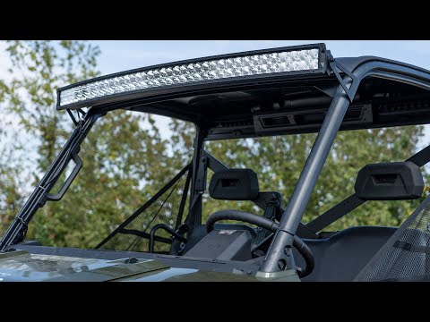 93020 LED Light - Windshield - 50" Black Single Row - Polaris Ranger 1000XP/900XP (14-21) Rough Country Canada