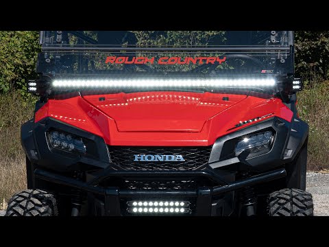 92014 LED Light - Cage Mount - 50" Black Single Row - Honda Pioneer 1000/Pioneer 1000-5 (16-22) Rough Country Canada