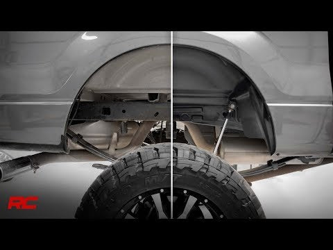 4208 Rear Wheel Well Liners - GMC Sierra 1500 (07-13)/Sierra 2500 HD (07-10) Rough Country Canada