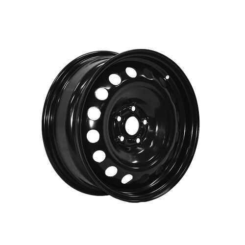3954 - Enthuze Steel Wheel 16X6.5 5X100 ET 39mm Bore 54.06 Black - Enthuze Wheels Canada