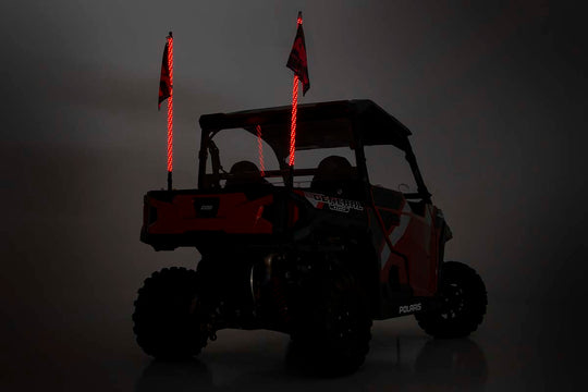 93004 Multi-Color LED - Whip - 4' Long - Pair Rough Country Canada