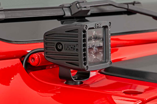 80062 LED Light - Cowl Mnt - 2" Spectrum Pair - Jeep Gladiator JT (20-23)/Wrangler JL (18-23) Rough Country Canada
