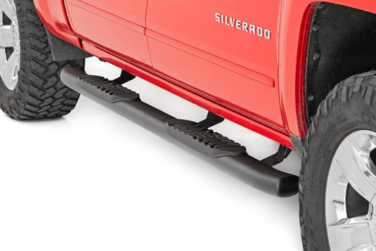 21001 Oval Nerf Step - Crew - Def Tank - Chevy/GMC 1500/2500HD/3500HD (07-19) Rough Country Canada