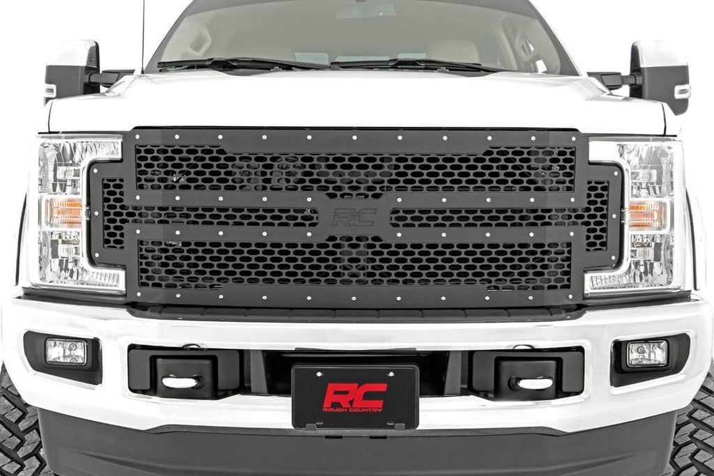70213 Mesh Grille - Ford Super Duty 2WD/4WD (2017-2019) Rough Country Canada