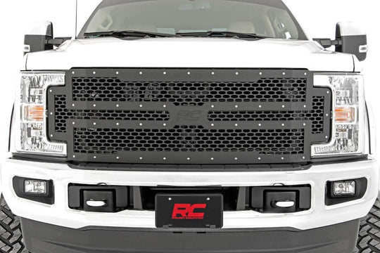 70213 Mesh Grille - Ford Super Duty 2WD/4WD (2017-2019) Rough Country Canada