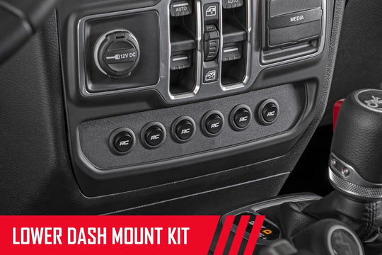 70964 MLC-6 - Muliple Light Controller - Lower Dash - Jeep Wrangler JL (18-23) Rough Country Canada