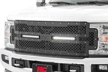 Load image into Gallery viewer, 70216 Mesh Grille - 12&quot; Dual Row LED - Black - Ford Super Duty (17-19) Rough Country Canada