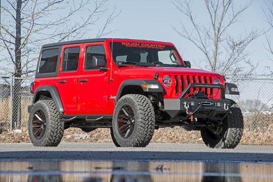 RCJ1866 Nerf Steps - Wheel to Wheel - 4 Door - Jeep Wrangler JL 4WD (18-23) Rough Country Canada