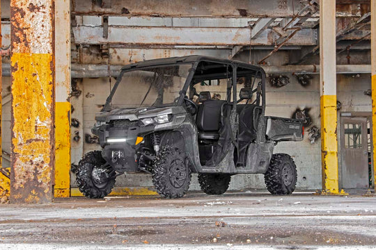 97001 LED Light - Bumper Mount - 12" Black Single Row - Can-Am Defender (16-22) Rough Country Canada