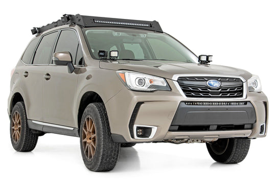 70872 LED Light - Ditch Mount - Dual 2" Black Pairs - Amber DRL - Subaru Forester (14-18) Rough Country Canada