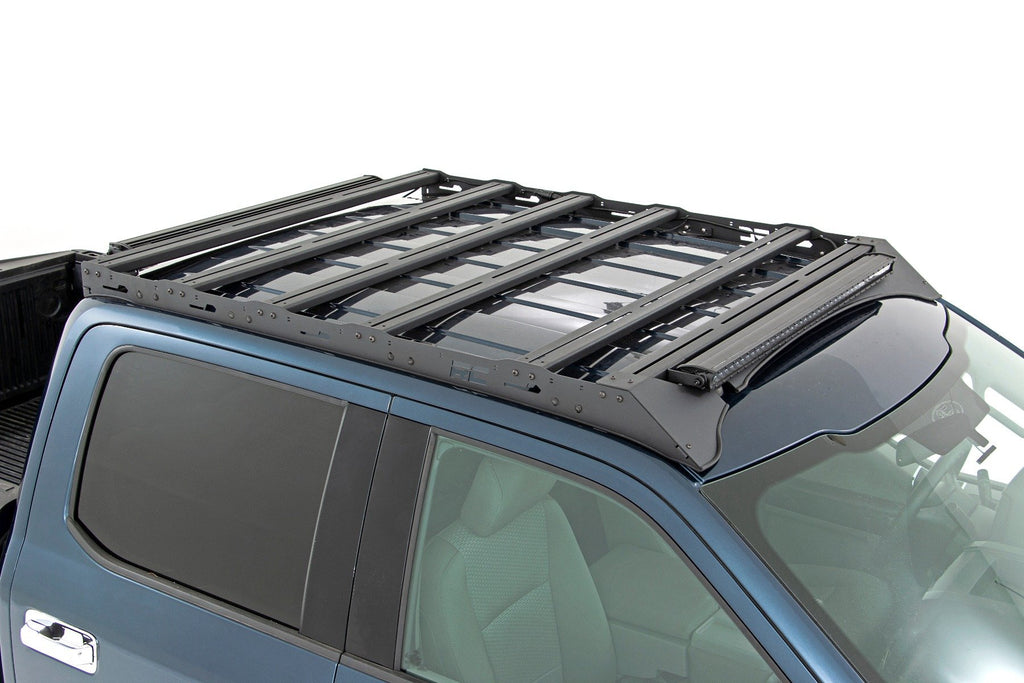 51022 Roof Rack - FR & RR 40 Inch Single Row BLK LEDs - Ford F-150 (15-18) Rough Country Canada