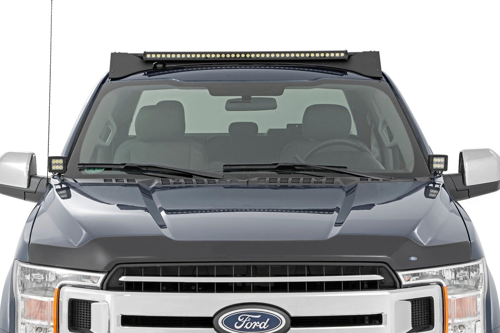 51021 Roof Rack - FR 40 Inch Single Row BLK LED - Ford F-150 (15-18) Rough Country Canada