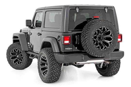 90761 Contoured Drop Steps - 2 Door - Jeep Wrangler JL 4WD (2018-2023) Rough Country Canada