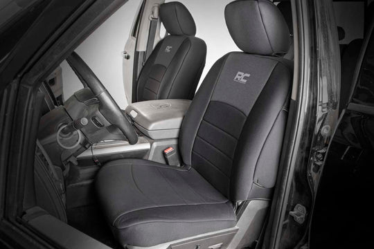 91029 Seat Covers - FR Bucket RR w/Arm Rest - Ram 1500 (09-18)/2500 (10-18) Rough Country Canada