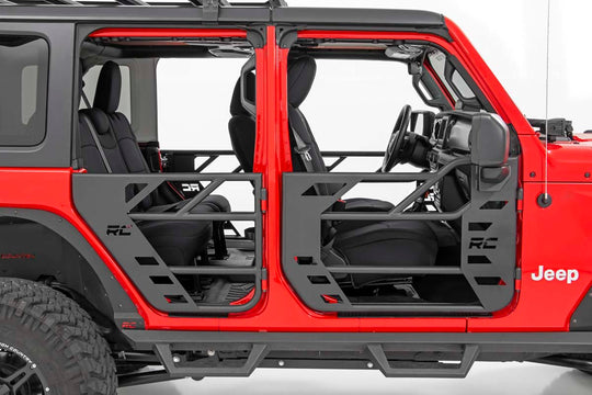 10618 RR Tubular Doors - Jeep Gladiator JT/Wrangler 4xe/Wrangler JL (18-23) Rough Country Canada