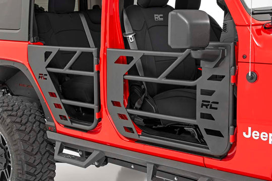 10618 RR Tubular Doors - Jeep Gladiator JT/Wrangler 4xe/Wrangler JL (18-23) Rough Country Canada