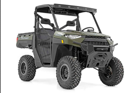 93014 LED Light - Bumper Mount - 12" Black Single Row - Polaris Ranger 1000XP/900XP (19-20) Rough Country Canada