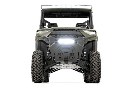 93014 LED Light - Bumper Mount - 12" Black Single Row - Polaris Ranger 1000XP/900XP (19-20) Rough Country Canada