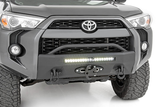 10745 Front Bumper - Hybrid - 20" Blk DRL - Toyota 4Runner 2WD/4WD (14-23) Rough Country Canada