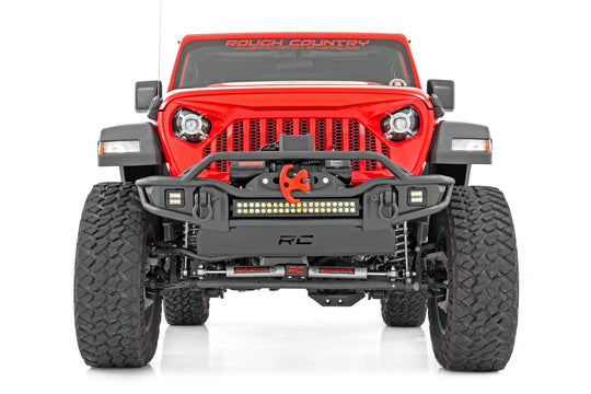 10647 Front Winch Bumper - Tubular - Skid Plate - Jeep Gladiator JT/Wrangler JK & JL Rough Country Canada