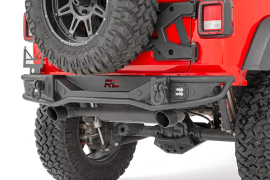 10648 Rear Bumper - Tubular - Jeep Wrangler 4xe (21-23)/Wrangler JL (18-23) Rough Country Canada