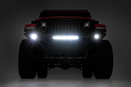 10635 Front Bumper - Skid Plate - Jeep Gladiator JT/Wrangler 4xe/Wrangler JL (18-23) Rough Country Canada