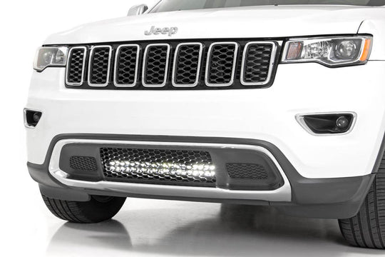 70775 Jeep 20in LED Bumper Kit - Chrome Series w/ Cool White DRL (11-20 WK2 Grand Cherokee) Rough Country Canada