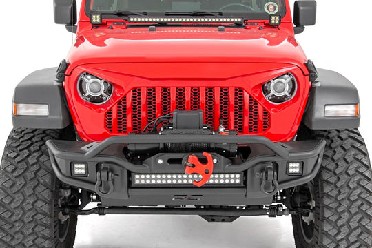 RCH5300 Headlights - DRL Halo LED - 9" - Jeep Gladiator JT/Wrangler 4xe/Wrangler JL (18-23) Rough Country Canada
