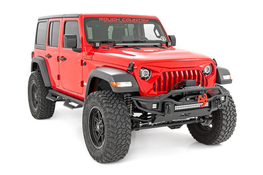 RCH5300 Headlights - DRL Halo LED - 9" - Jeep Gladiator JT/Wrangler 4xe/Wrangler JL (18-23) Rough Country Canada
