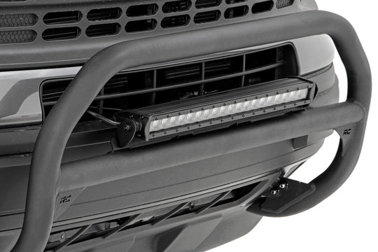 51041 Nudge Bar - 20 Inch Black Single Row LED - Ford Bronco Sport (21-23) Rough Country Canada
